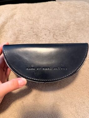 Marc by Marc Jacobs Navy Semi-Circle Sunglass Case
